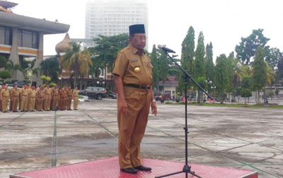Ini Pesan Gubri Wan Thamrin kepada ASN Saat Pimpin Apel Terakhir